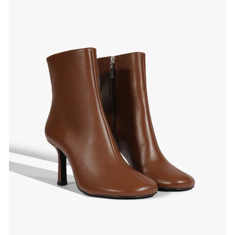 NEW! SCHUTZ Sz 11 Chestnut Heeled Ankle Boots